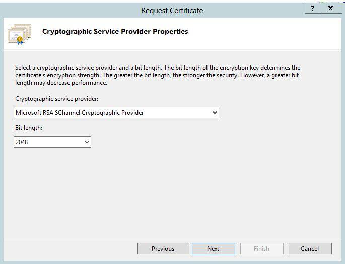 Propriétés du fournisseur de services cryptographiques IIS 8